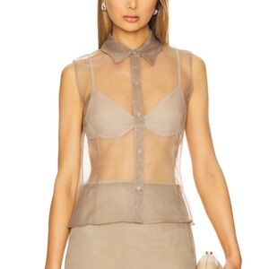 L’Academie Blaire Top in Taupe